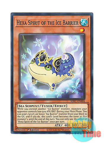 画像1: 英語版 SDFC-EN004 Hexa Spirit of the Ice Barrier 氷結界の霜精 (ノーマル) 1st Edition