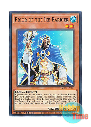 画像1: 英語版 SDFC-EN008 Prior of the Ice Barrier 氷結界の伝道師 (ノーマル) 1st Edition
