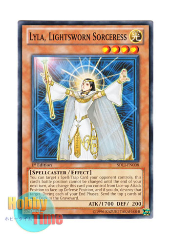 英語版 SDLI-EN008 Lyla, Lightsworn Sorceress ライトロード・マジシャン ライラ (ノーマル) 1st  Edition