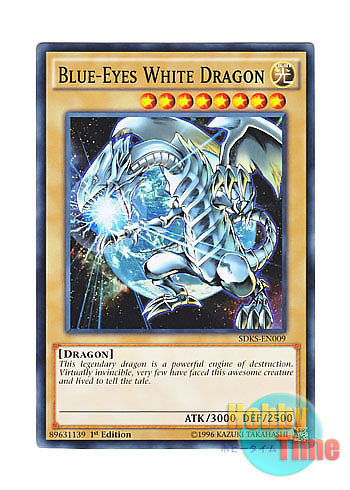 画像1: 英語版 SDKS-EN009 Blue-Eyes White Dragon 青眼の白龍 (ノーマル) 1st Edition