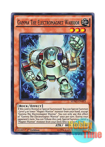 画像1: 英語版 SDMY-EN003 Gamma The Electromagnet Warrior 電磁石の戦士γ (スーパーレア) 1st Edition