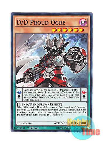 画像1: 英語版 SDPD-EN014 D/D Proud Ogre DDプラウド・オーガ (ノーマル) 1st Edition
