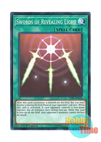 画像1: 英語版 SDPL-EN026 Swords of Revealing Light 光の護封剣 (ノーマル) 1st Edition
