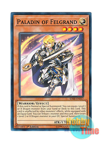 画像1: 英語版 SDRR-EN017 Paladin of Felgrand 巨竜の聖騎士 (ノーマル) 1st Edition