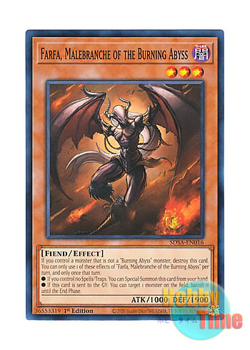画像1: 英語版 SDSA-EN016 Farfa, Malebranche of the Burning Abyss 彼岸の悪鬼 ファーファレル (ノーマル) 1st Edition