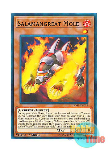 画像1: 英語版 SDSB-EN002 Salamangreat Mole 転生炎獣モル (ノーマル) 1st Edition