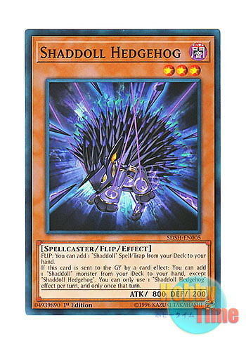 画像1: 英語版 SDSH-EN005 Shaddoll Hedgehog シャドール・ヘッジホッグ (ノーマル) 1st Edition