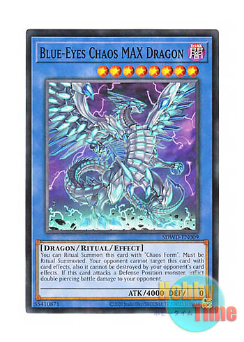 画像1: 英語版 SDWD-EN009 Blue-Eyes Chaos MAX Dragon ブルーアイズ・カオス・MAX・ドラゴン (ノーマル) Unlimited (Misprint)