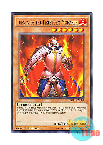 画像1: 英語版 SR01-EN008 Thestalos the Firestorm Monarch 炎帝テスタロス (ノーマル) 1st Edition