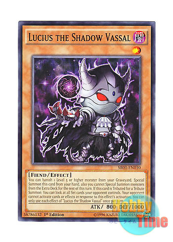 画像1: 英語版 SR01-EN010 Lucius the Shadow Vassal 邪帝家臣ルキウス (ノーマル) 1st Edition