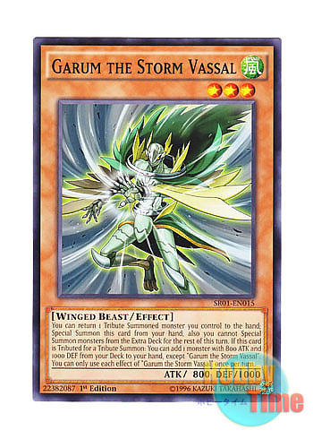 画像1: 英語版 SR01-EN015 Garum the Storm Vassal 風帝家臣ガルーム (ノーマル) 1st Edition