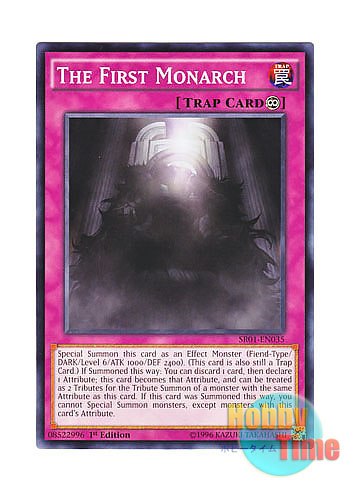 画像1: 英語版 SR01-EN035 The First Monarch 始源の帝王 (ノーマル) 1st Edition
