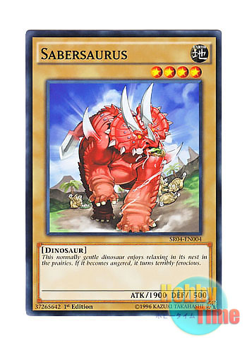 画像1: 英語版 SR04-EN004 Sabersaurus セイバーザウルス (ノーマル) 1st Edition