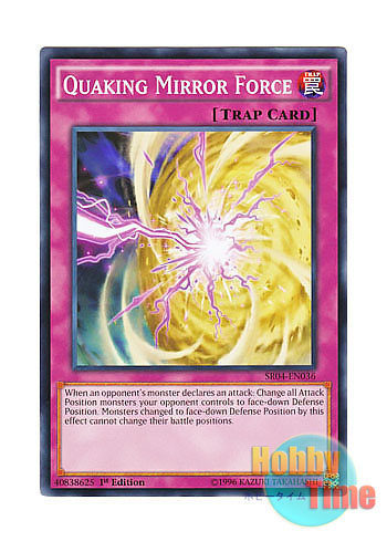 画像1: 英語版 SR04-EN036 Quaking Mirror Force 砂塵のバリア －ダスト・フォース－ (ノーマル) 1st Edition