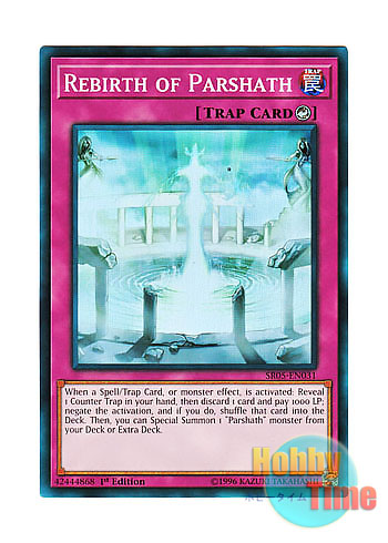 画像1: 英語版 SR05-EN031 Rebirth of Parshath 輪廻のパーシアス (スーパーレア) 1st Edition