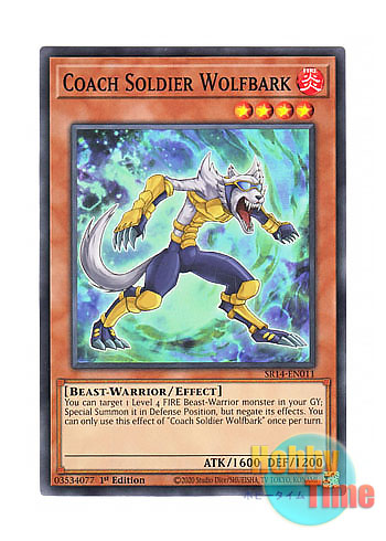 画像1: 英語版 SR14-EN011 Coach Soldier Wolfbark 熱血獣士ウルフバーク (ノーマル) 1st Edition