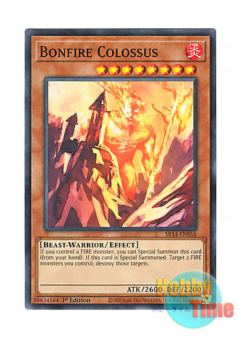 画像1: 英語版 SR14-EN016 Bonfire Colossus 嚇灼の魔神 (ノーマル) 1st Edition