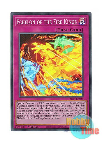 画像1: 英語版 SR14-EN033 Echelon of the Fire Kings 炎王の結襲 (スーパーレア) 1st Edition