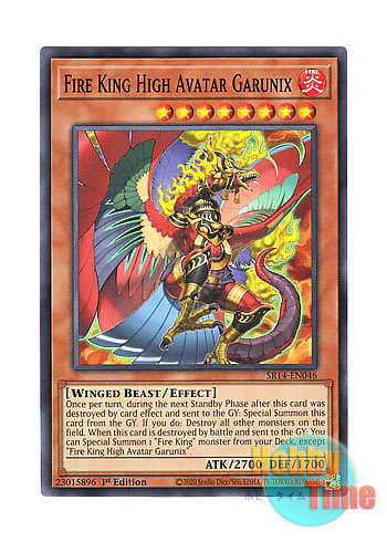 画像1: 英語版 SR14-EN046 Fire King High Avatar Garunix 炎王神獣 ガルドニクス (ノーマル) 1st Edition