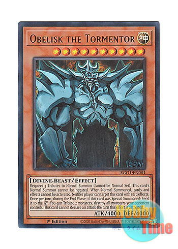 画像1: 英語版 EGO1-EN001 Obelisk the Tormentor オベリスクの巨神兵 (ウルトラレア) 1st Edition