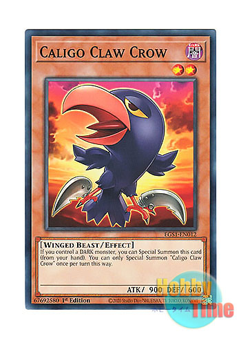 画像1: 英語版 EGS1-EN012 Caligo Claw Crow クロクロークロウ (ノーマル) 1st Edition
