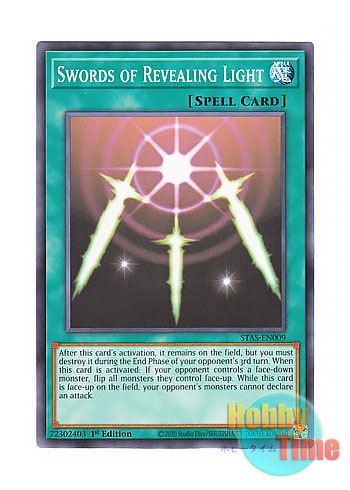 画像1: 英語版 STAS-EN009 Swords of Revealing Light 光の護封剣 (ノーマル) 1st Edition