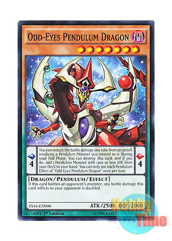 画像1: 英語版 YS16-EN008 Odd-Eyes Pendulum Dragon オッドアイズ・ペンデュラム・ドラゴン (ノーマル) 1st Edition