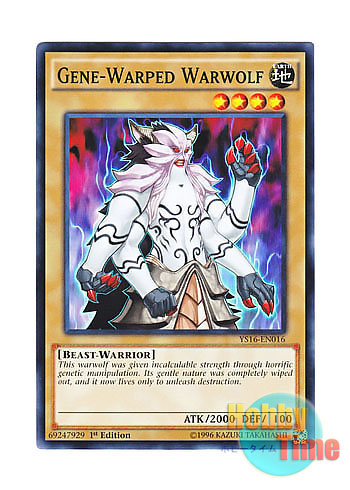 画像1: 英語版 YS16-EN016 Gene-Warped Warwolf ジェネティック・ワーウルフ (ノーマル) 1st Edition