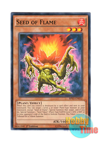 画像1: 英語版 BP03-EN052 Seed of Flame シード・オブ・フレイム (ノーマル) 1st Edition