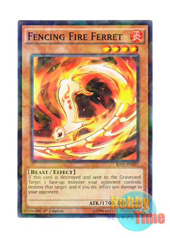 画像1: 英語版 BP03-EN107 Fencing Fire Ferret 火舞太刀 (シャターホイルレア) 1st Edition