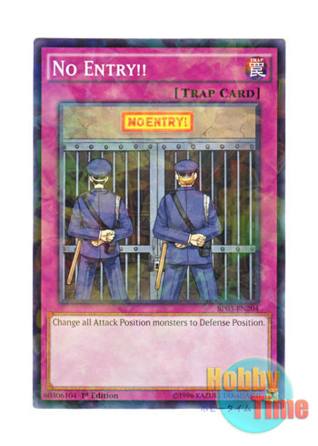 画像1: 英語版 BP03-EN204 No Entry!! 進入禁止！No Entry！！ (シャターホイルレア) 1st Edition