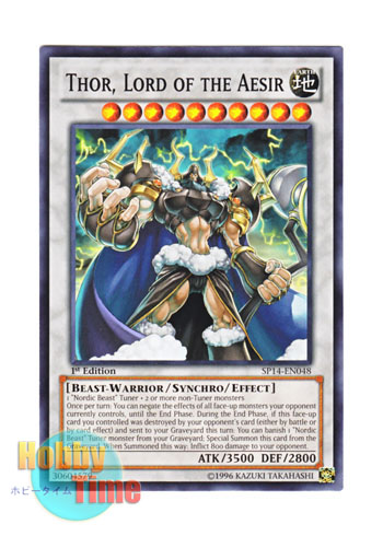 画像1: 英語版 SP14-EN048 Thor, Lord of the Aesir 極神皇トール (ノーマル) 1st Edition