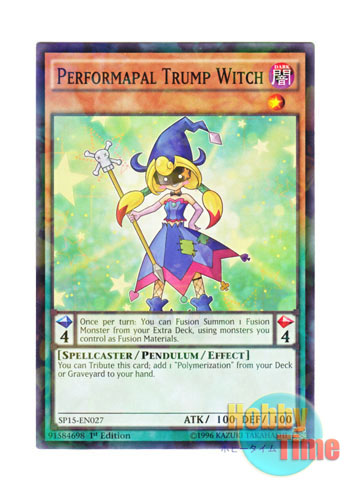 画像1: 英語版 SP15-EN027 Performapal Trump Witch EMトランプ・ウィッチ (シャターホイルレア) 1st Edition