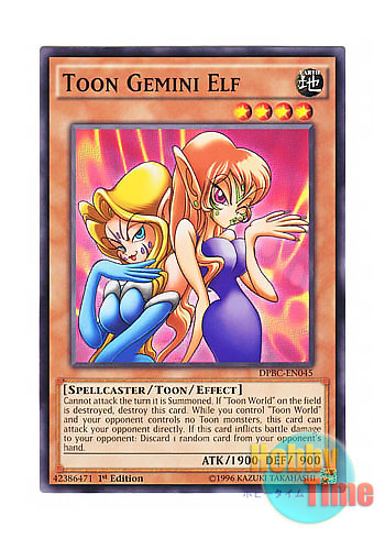 画像1: 英語版 DPBC-EN045 Toon Gemini Elf トゥーン・ヂェミナイ・エルフ (ノーマル) 1st Edition