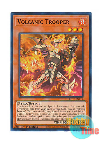 画像1: 英語版 LD10-EN019 Volcanic Trooper ヴォルカニック・トルーパー (ウルトラレア) 1st Edition