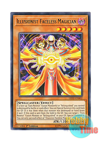 画像1: 英語版 LED2-EN002 Illusionist Faceless Magician 幻想魔術師・ノー・フェイス (レア) 1st Edition