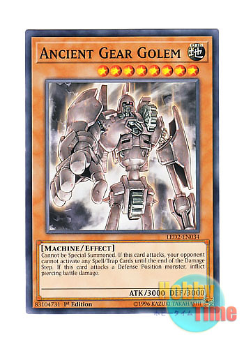 画像1: 英語版 LED2-EN034 Ancient Gear Golem 古代の機械巨人 (ノーマル) 1st Edition