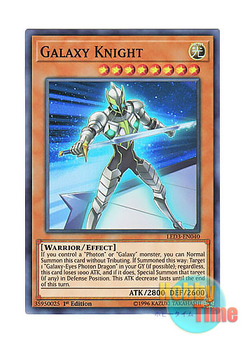 画像1: 英語版 LED3-EN040 Galaxy Knight 銀河騎士 (スーパーレア) 1st Edition