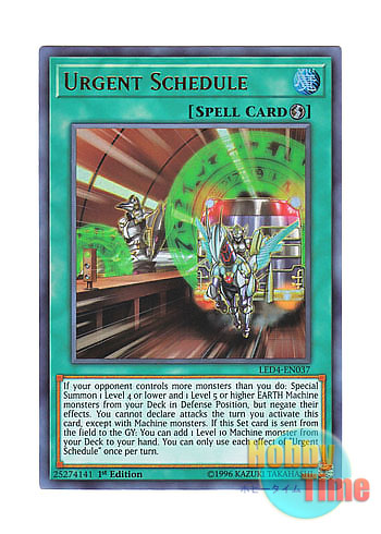 画像1: 英語版 LED4-EN037 Urgent Schedule 緊急ダイヤ (ウルトラレア) 1st Edition