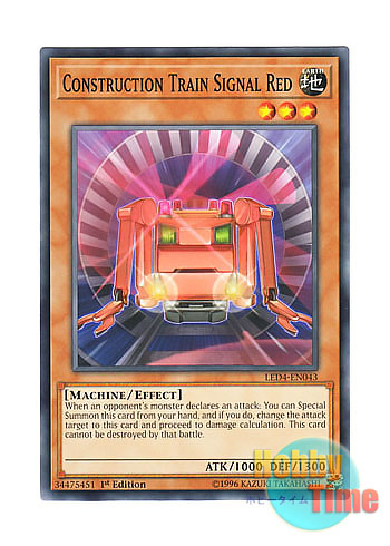 画像1: 英語版 LED4-EN043 Construction Train Signal Red 工作列車シグナル・レッド (ノーマル) 1st Edition
