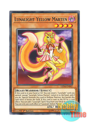 画像1: 英語版 LED4-EN047 Lunalight Yellow Marten 月光黄鼬 (レア) 1st Edition