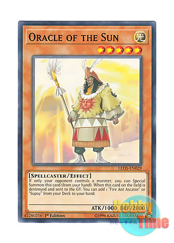 画像1: 英語版 LED5-EN029 Oracle of the Sun 太陽の神官 (ノーマル) 1st Edition