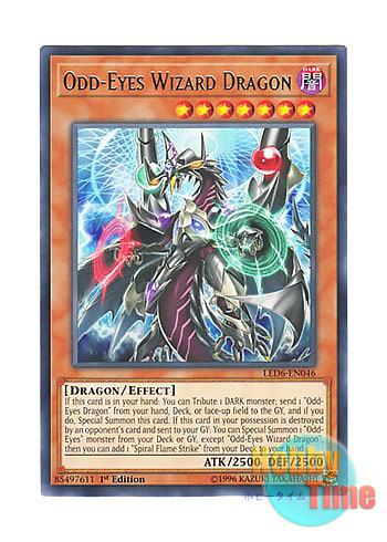 画像1: 英語版 LED6-EN046 Odd-Eyes Wizard Dragon オッドアイズ・ウィザード・ドラゴン (レア) 1st Edition