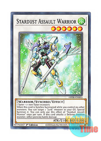 画像1: 英語版 LED8-EN053 Stardust Assault Warrior スターダスト・アサルト・ウォリアー (ノーマル) 1st Edition