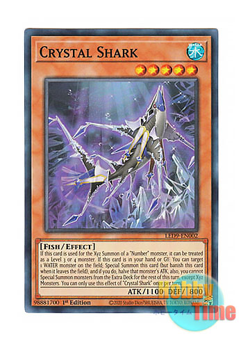 画像1: 英語版 LED9-EN002 Crystal Shark クリスタル・シャーク (スーパーレア) 1st Edition