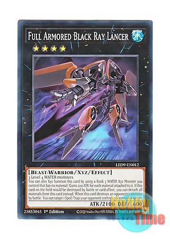 画像1: 英語版 LED9-EN012 Full Armored Black Ray Lancer FA－ブラック・レイ・ランサー (ノーマル) 1st Edition