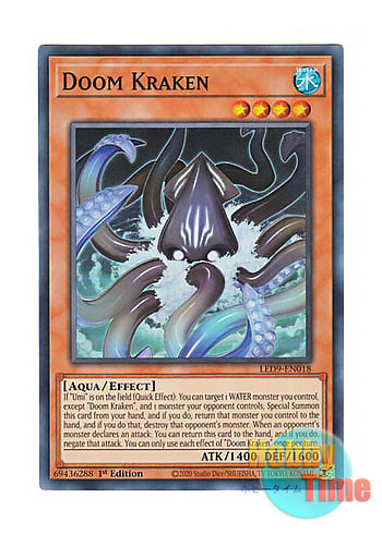 画像1: 英語版 LED9-EN018 Doom Kraken デス・クラーケン (スーパーレア) 1st Edition