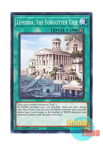 画像1: 英語版 LED9-EN055 Lemuria, the Forgotten City 忘却の都 レミューリア (ノーマル) 1st Edition