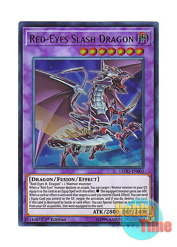 画像1: 英語版 LEDU-EN003 Red-Eyes Slash Dragon 真紅眼の黒刃竜 (ウルトラレア) 1st Edition