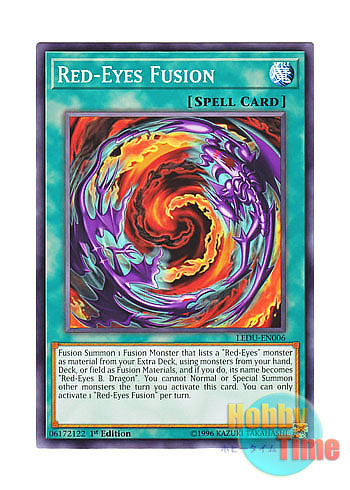 画像1: 英語版 LEDU-EN006 Red-Eyes Fusion 真紅眼融合 (ノーマル) 1st Edition